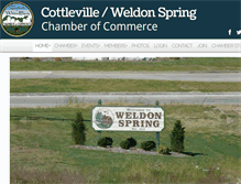 Tablet Screenshot of cottlevilleweldonspringchamber.com